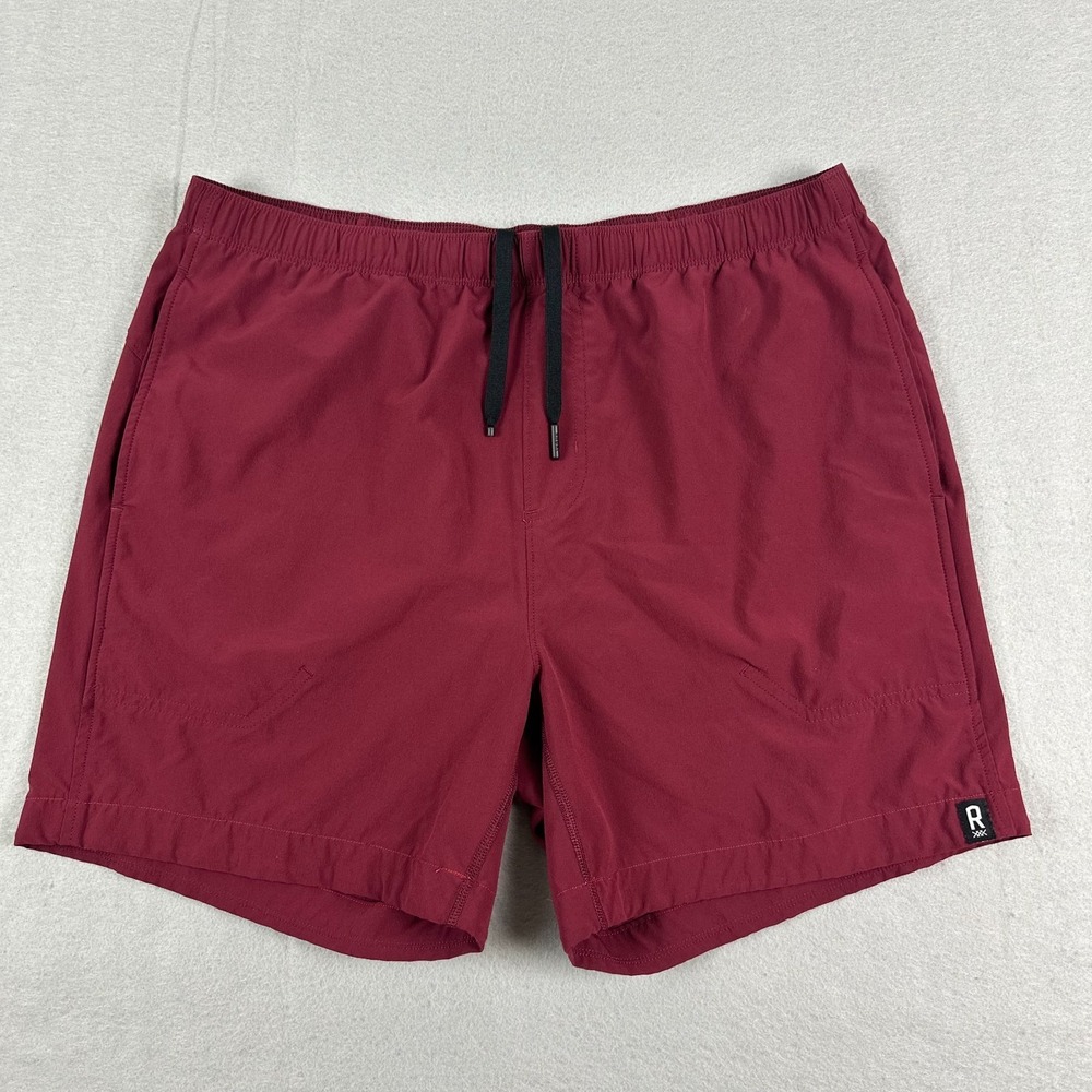 Rhone Essentials Training Short Mens L Unlined  burgundy Athletic Workout 5.5"